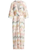 Missoni zigzag cover up dress - Pink