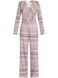 Missoni zig zag-pattern jumpsuit - Pink