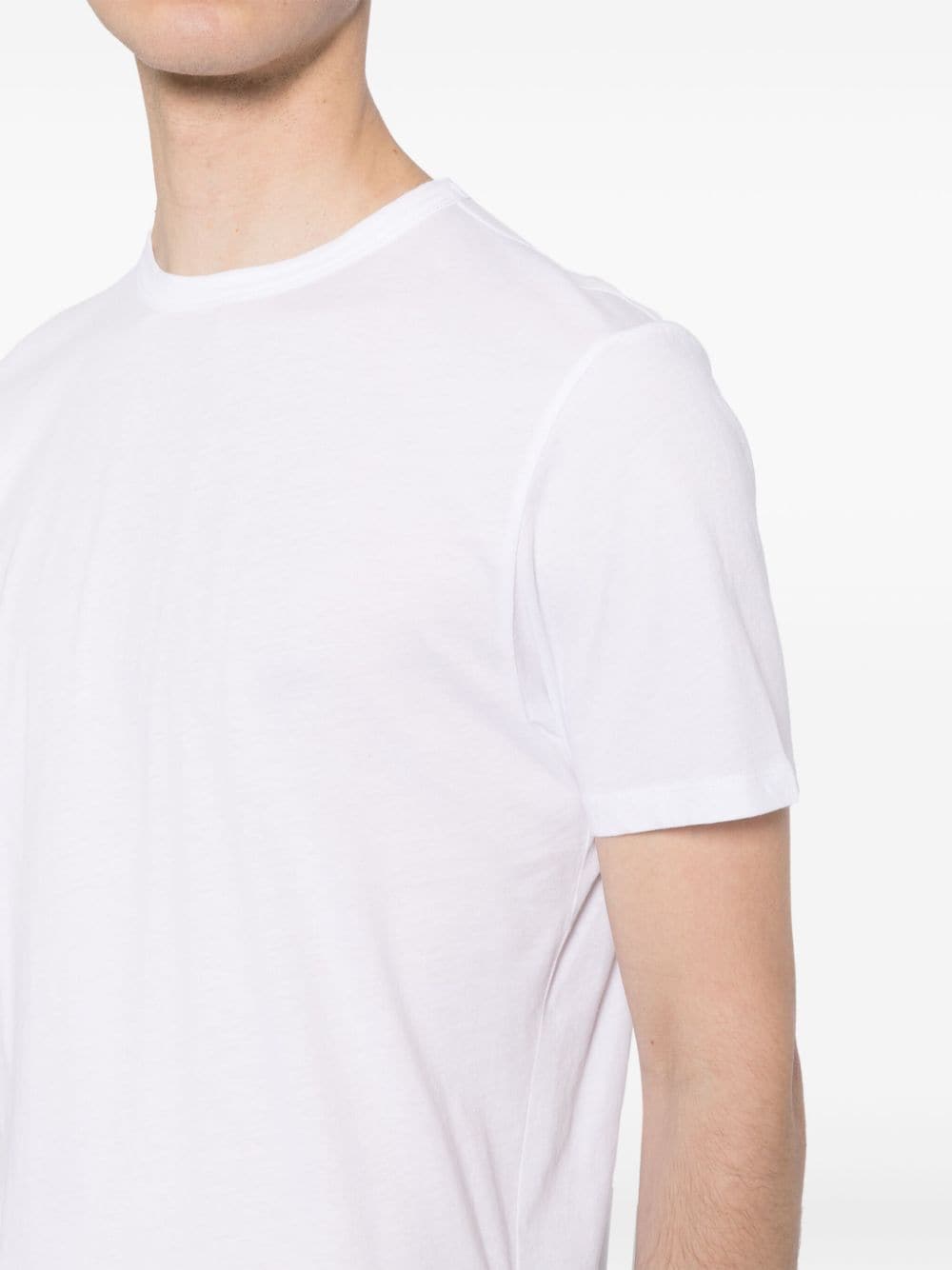 Shop 7 For All Mankind Cotton Crew-neck T-shirt In White