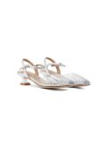 NICOLI Clara crystal-embellished sandals - Silver