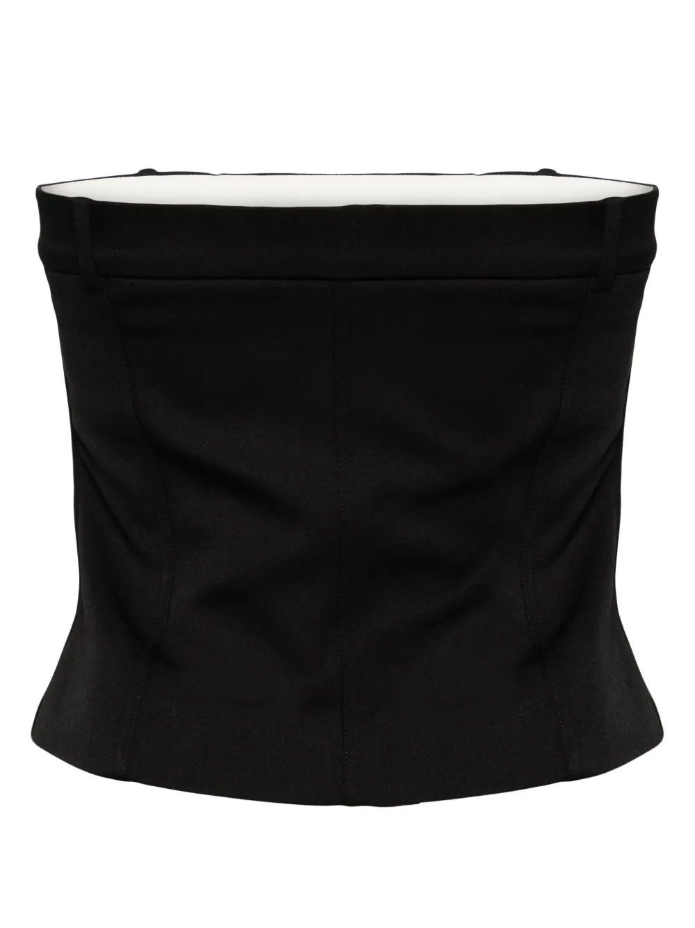 Rohe Tailored Corset Top In 黑色