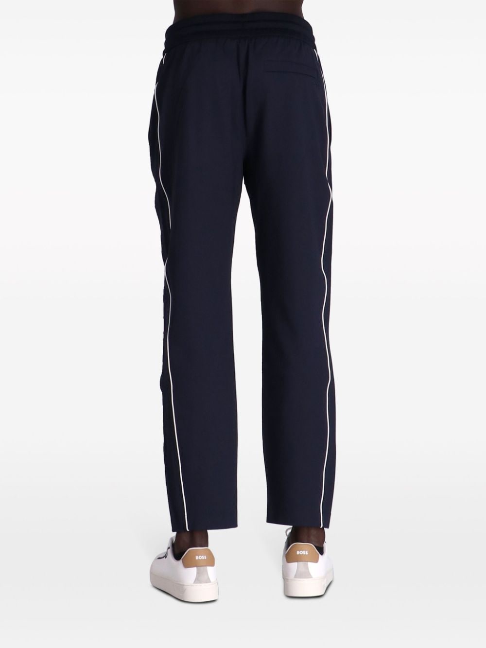 Shop Hugo Boss Lamont Drawstring Track Pants In Blue