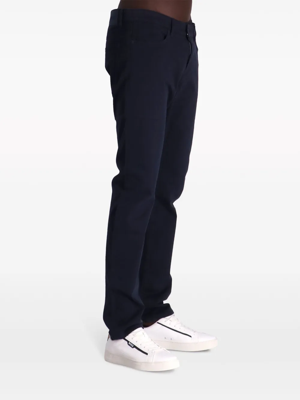 HUGO BOSS DELAWARE SLIM-FIT GABARDINE TROUSERS