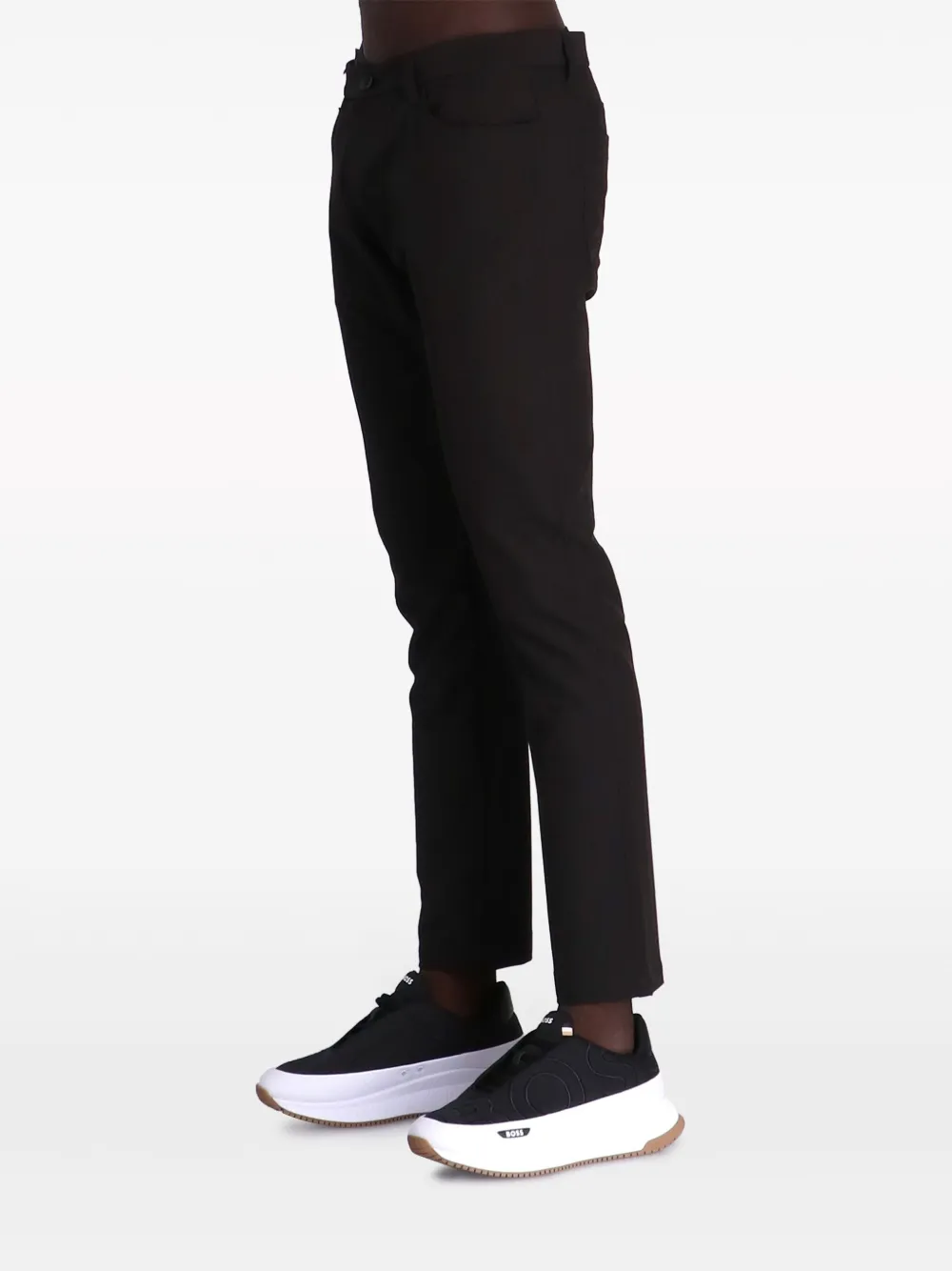 BOSS Slim-fit broek Zwart