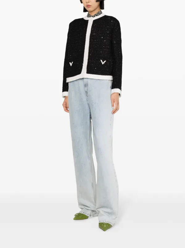 VALENTINO GARAVANI ツイードジャケット 40