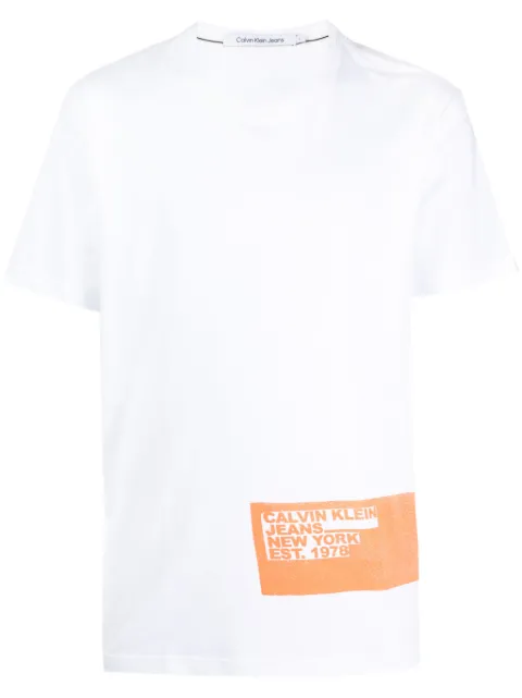 Calvin Klein Stencil Blocking ロゴ Tシャツ