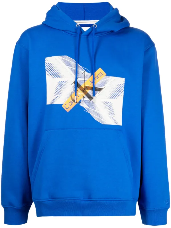 Blue calvin klein hoodie online