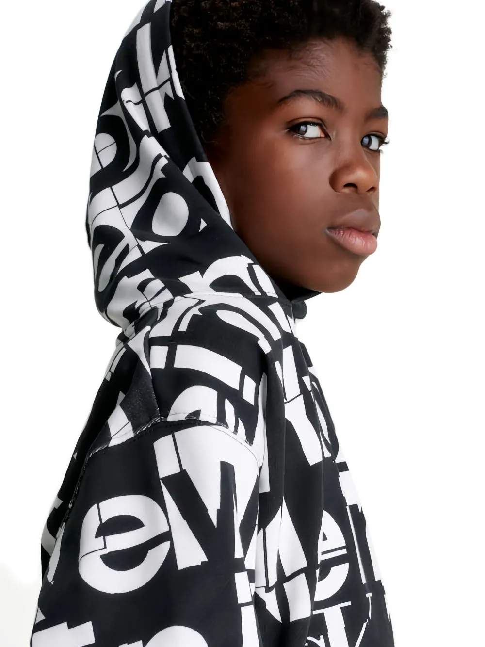 Calvin Klein Logo-print Hoodie In Multi