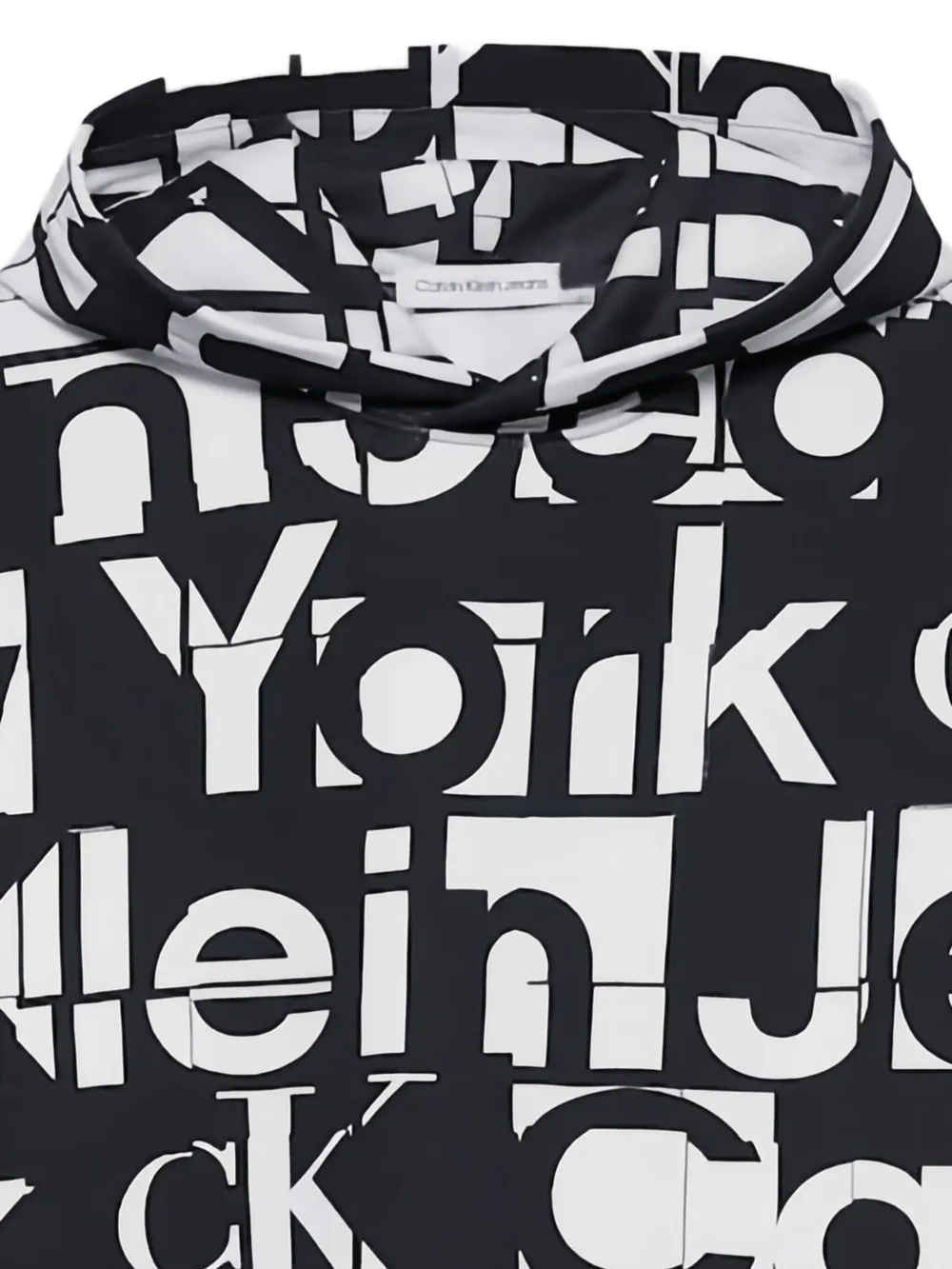 Calvin Klein Kids Hoodie met logoprint Zwart