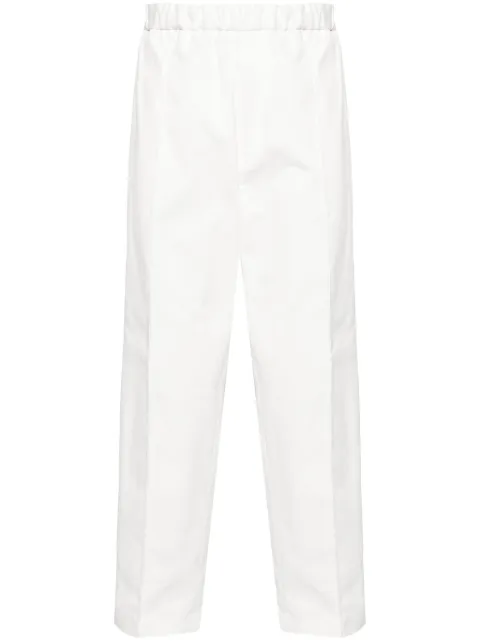 Jil Sander tapered-leg cotton trousers
