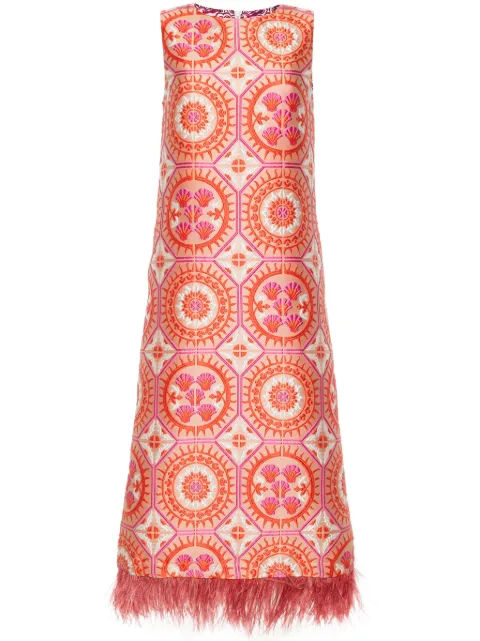 La DoubleJ vestido midi Column