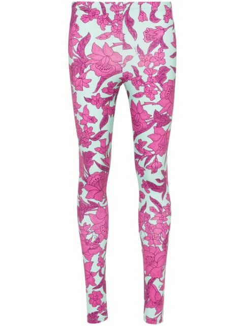 La DoubleJ floral-print mid-rise leggings 