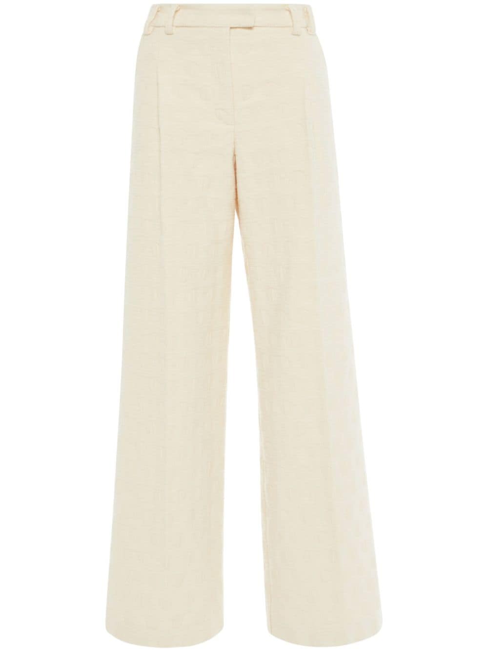 La DoubleJ Jacquard broek Beige