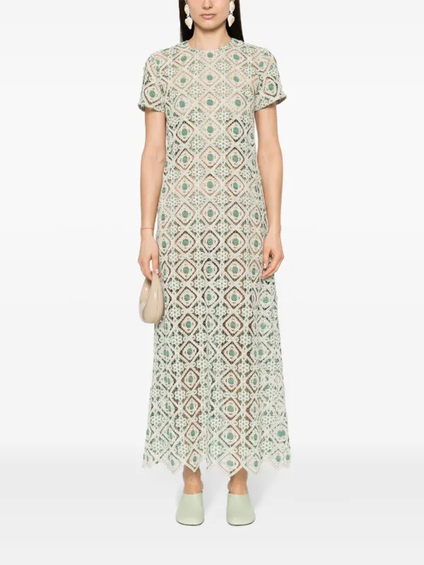 orange floral dress maxi Arlowe Tied Shoulder Tiered Midi Dress Floral Orange