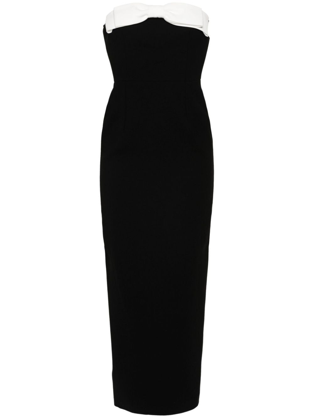 Shop The New Arrivals Ilkyaz Ozel Bow-embellished Midi Dress In Black
