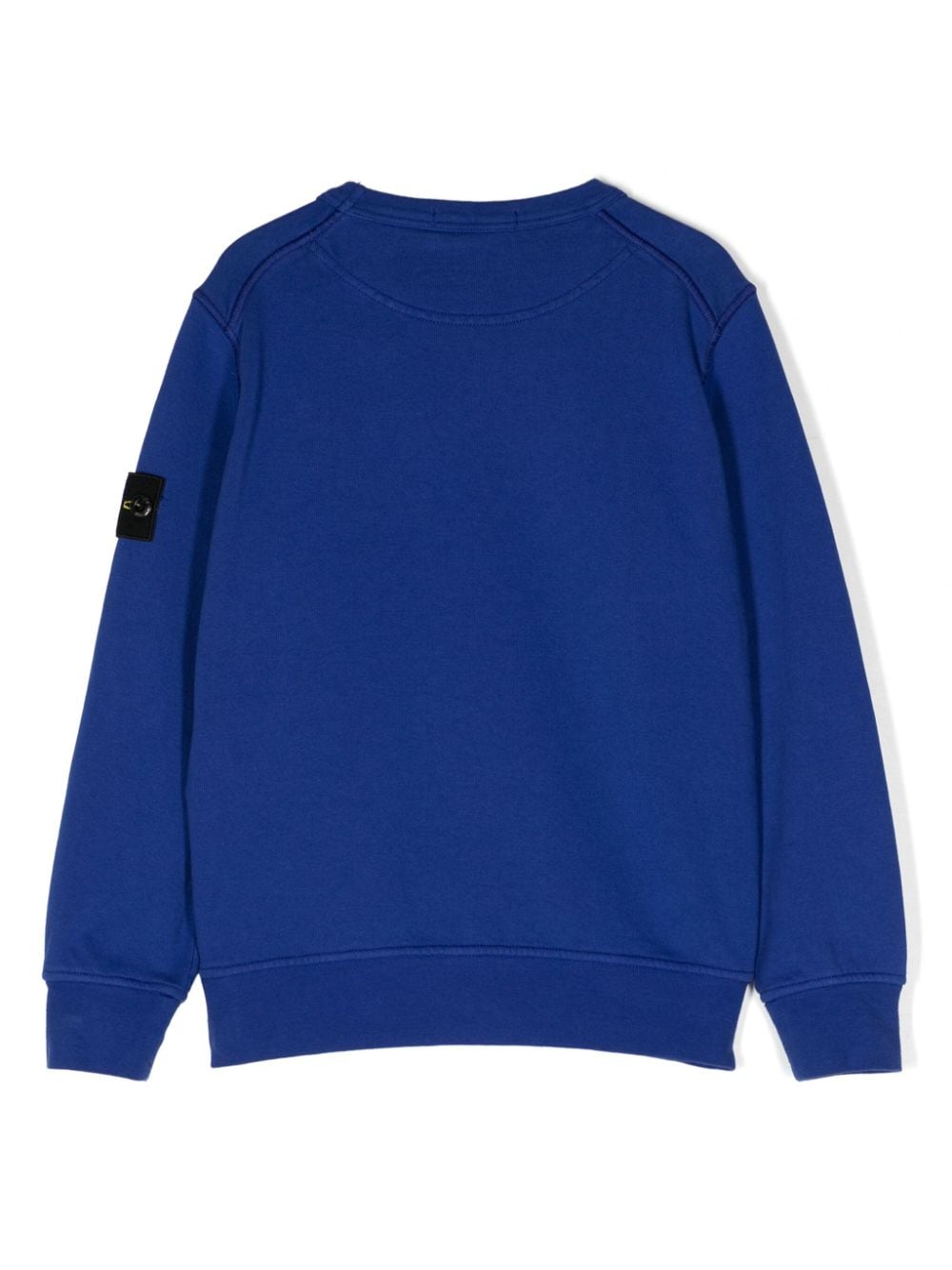 Stone Island Junior Katoenen sweater met Compass-logopatch Blauw