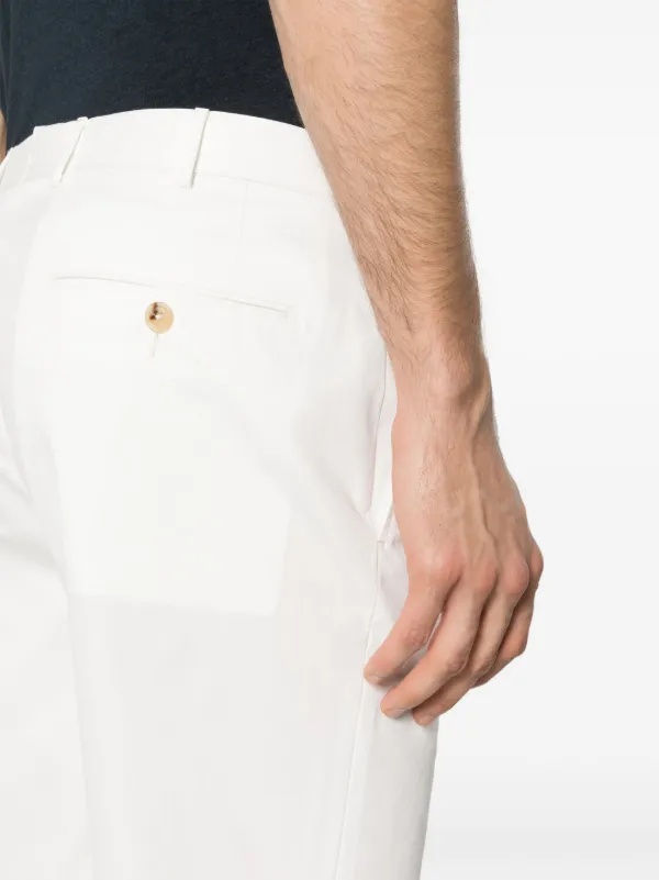 ZEGNA ホワイトストレッチコットンパンツ　S Zegna ストレッチコットンパンツ | ホワイト | FARFETCH JP