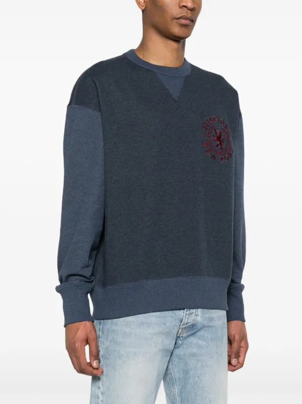 Tommy Hilfiger embroidered-logo Sweatshirt | Blue | FARFETCH SG