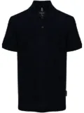 BOSS checkerboard-knit polo shirt - Blue
