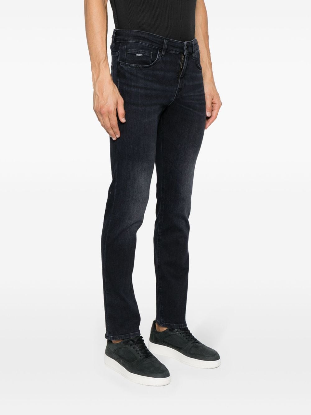 BOSS Slim-fit jeans Grijs