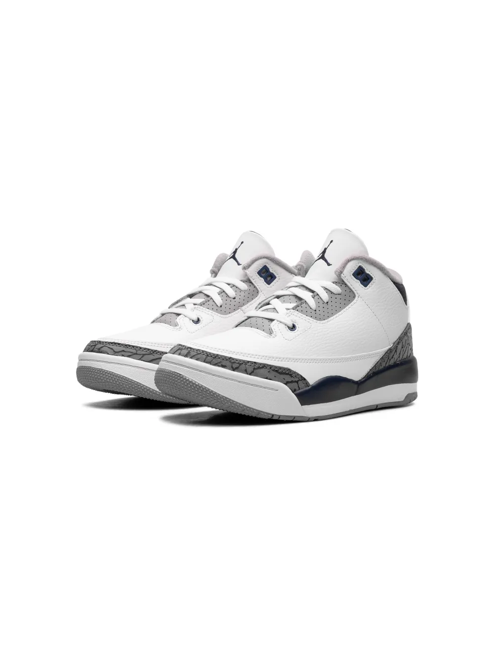 Shop Jordan Air  3 "midnight Navy" Sneakers In White