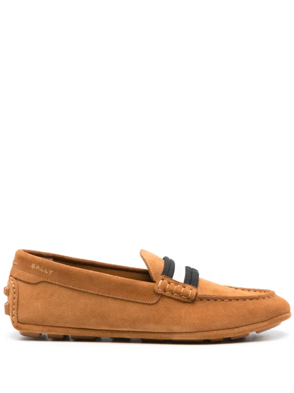 Bally shop suede loafers