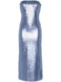 The New Arrivals Ilkyaz Ozel sequinned midi dress - Purple