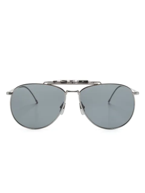 Thom Browne Eyewear  lentes de sol con armazón estilo piloto y doble puente