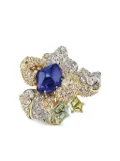 Anabela Chan 18kt gold vermeil Sapphire Blossom gemstone ring - Blue