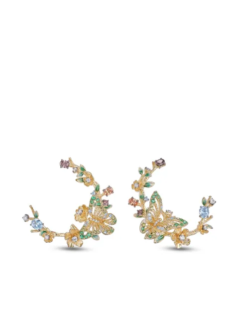 Anabela Chan Orecchini Orchard Garland in oro giallo 18kt con gemme