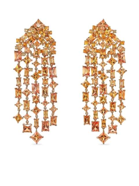 Anabela Chan 18kt gold Cascade sapphire earrings