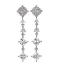 Anabela Chan 18kt white gold Tropical diamond drop earrings - Silver