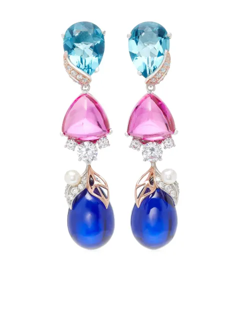 Anabela Chan 18kt yellow gold vermeil Berry multi-stone earrings