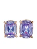 Anabela Chan 18kt rose gold vermeil Wing amethyst and diamond earrings - Purple