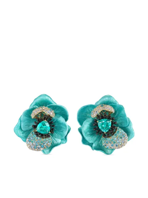 Anabela Chan 18kt yellow gold vermeil Bloom multi-stone earrings