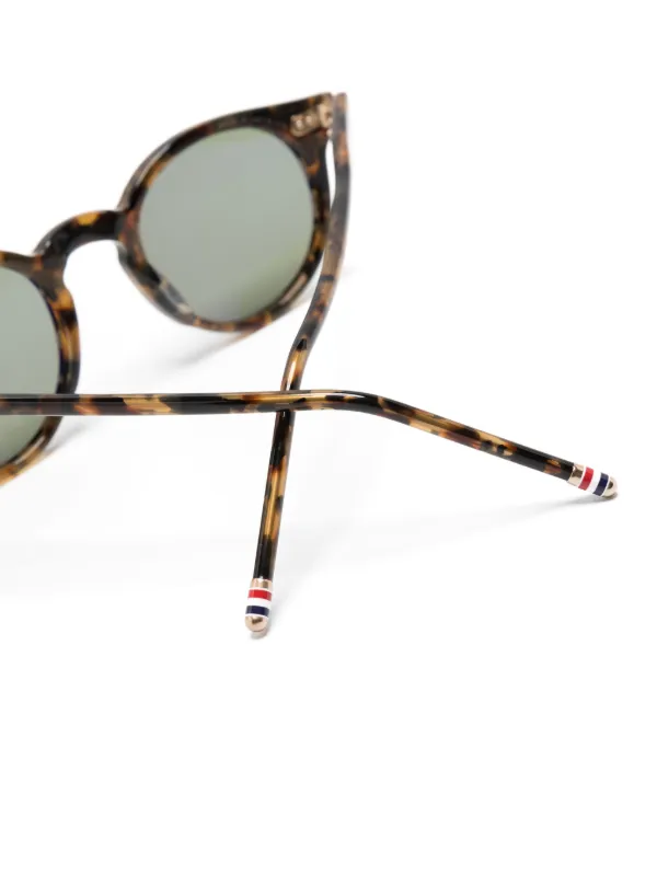 Thom Browne Oversize Tortoiseshell Round-Edge Sunglasses with Brown Lenses Thom Browne 804A - 205 Sunglasses - twelvesixtynine main image 4
