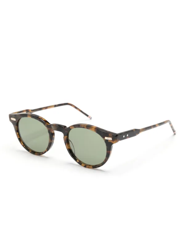 Thom Browne Eyewear Tortoiseshell round-frame Sunglasses Brown