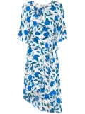 DVF Diane von Furstenberg crepe mini wrap dress - Blue