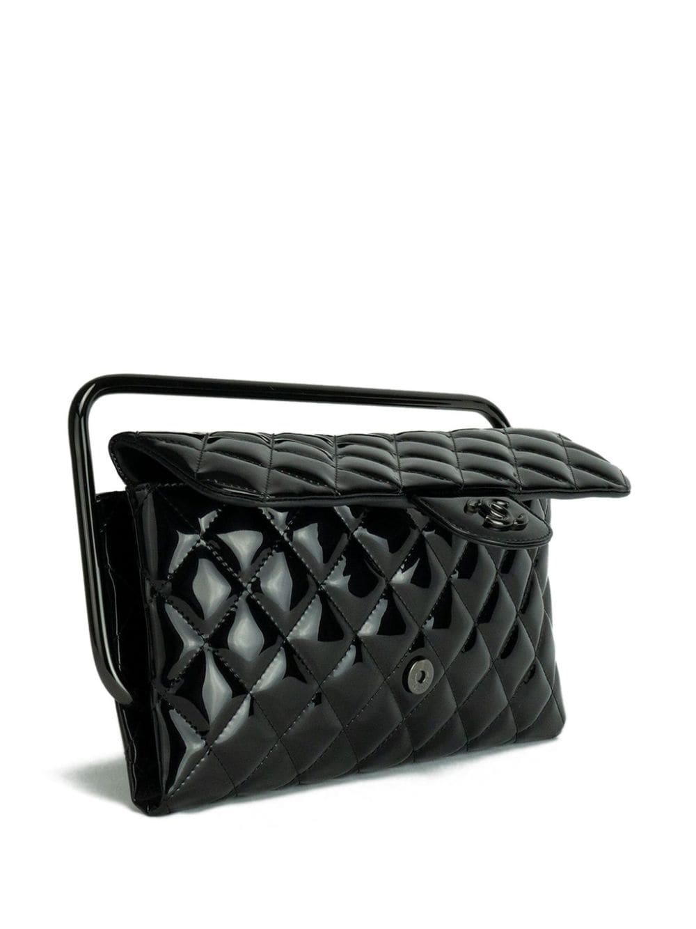 Pre-owned Chanel 2014 Classic Flap Clutch Bag In Black