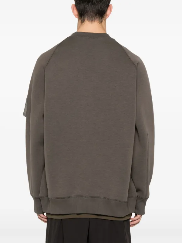 Sacai レイヤード スウェットシャツ | ブラウン | FARFETCH JP