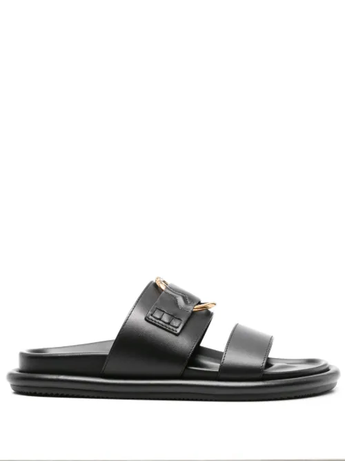 Moncler mules Bell en cuir - Noir - Moncler - Modalova
