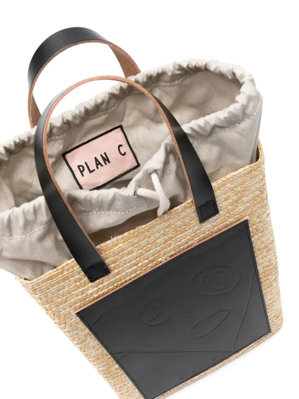 Plan C Pili And Bianca Straw Tote Bag | Neutrals | FARFETCH ZA