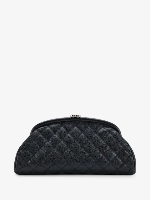 CHANEL Pre-Owned Timeless diamond-quilted clutch bag