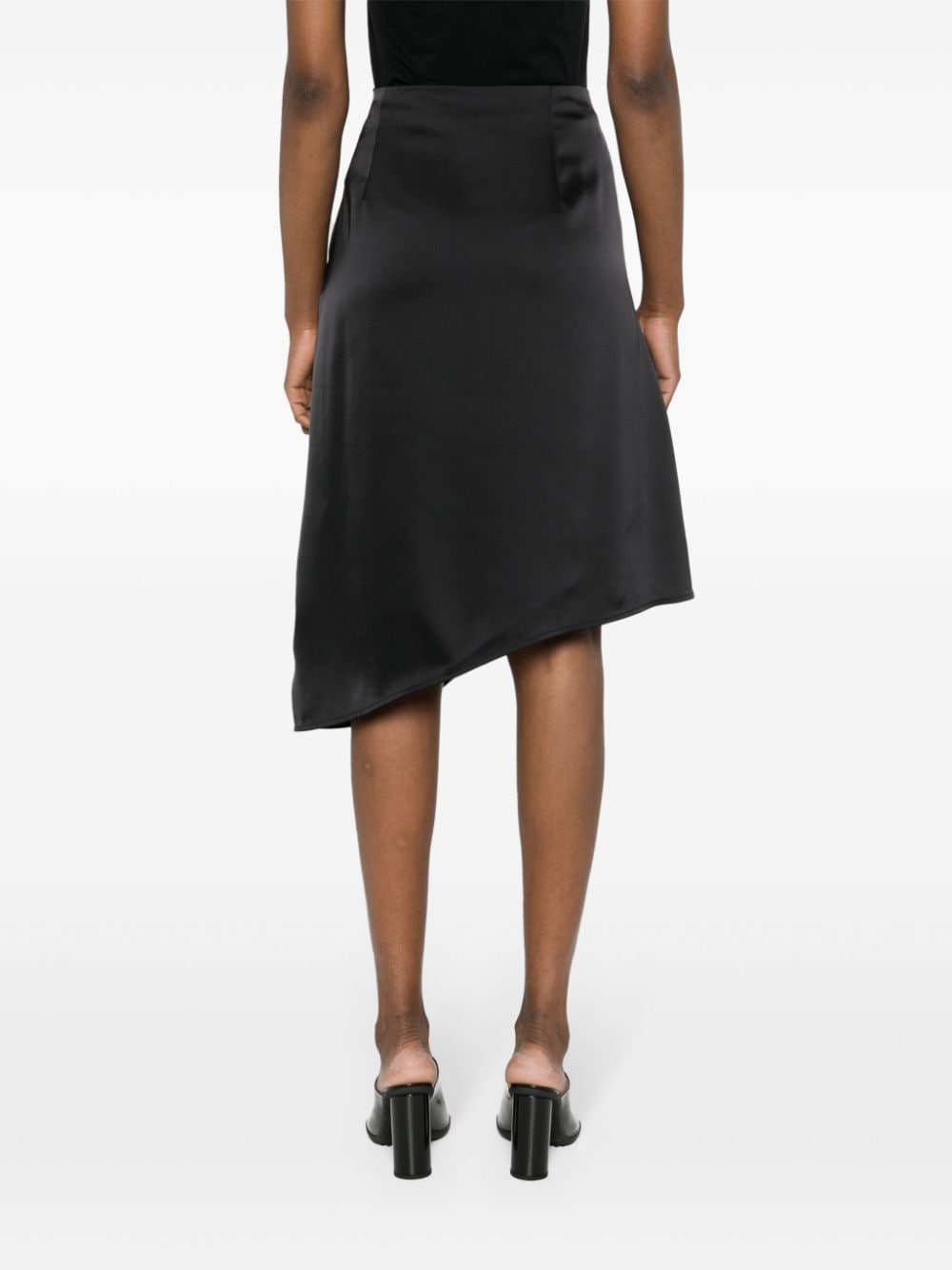 Shop Remain Knot-detailing Midi Skirt In Black