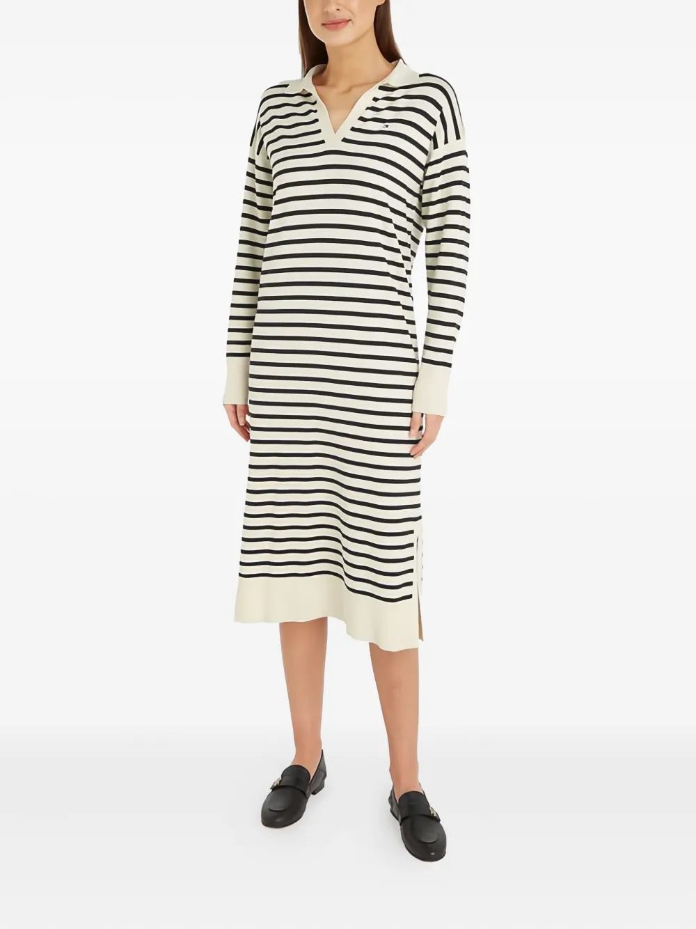 Tommy Hilfiger Jurk met V-hals - Wit