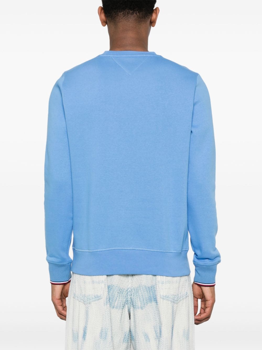 Shop Tommy Hilfiger Logo-print Sweatshirt In Blue