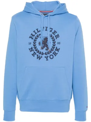 Light blue tommy hilfiger hoodie 2025