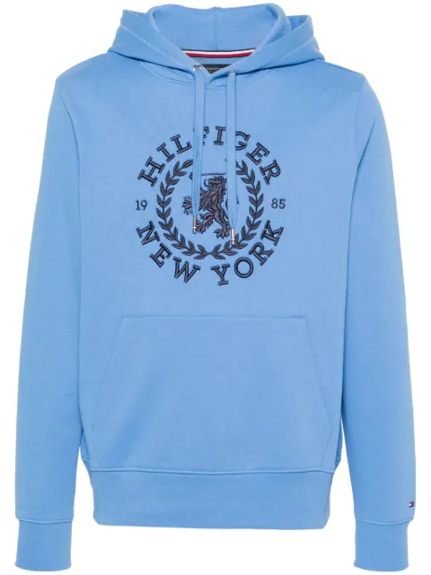 Tommy Hilfiger embroidered-logo cotton hoodie 
