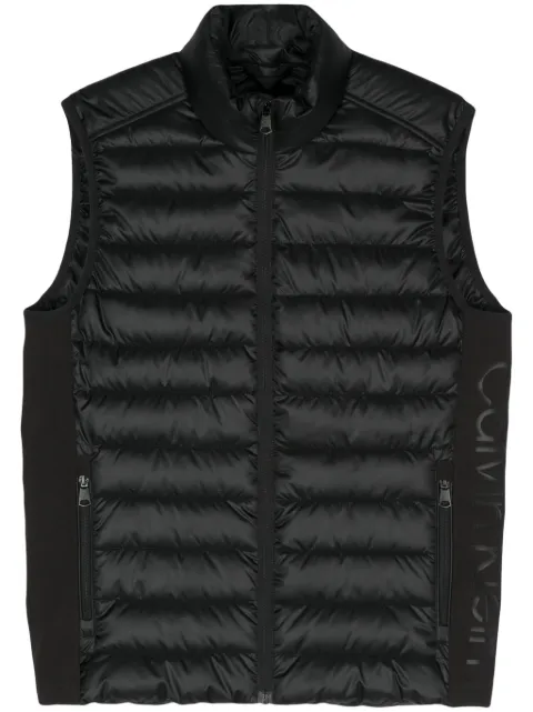 Calvin Klein logo-print puffer gilet