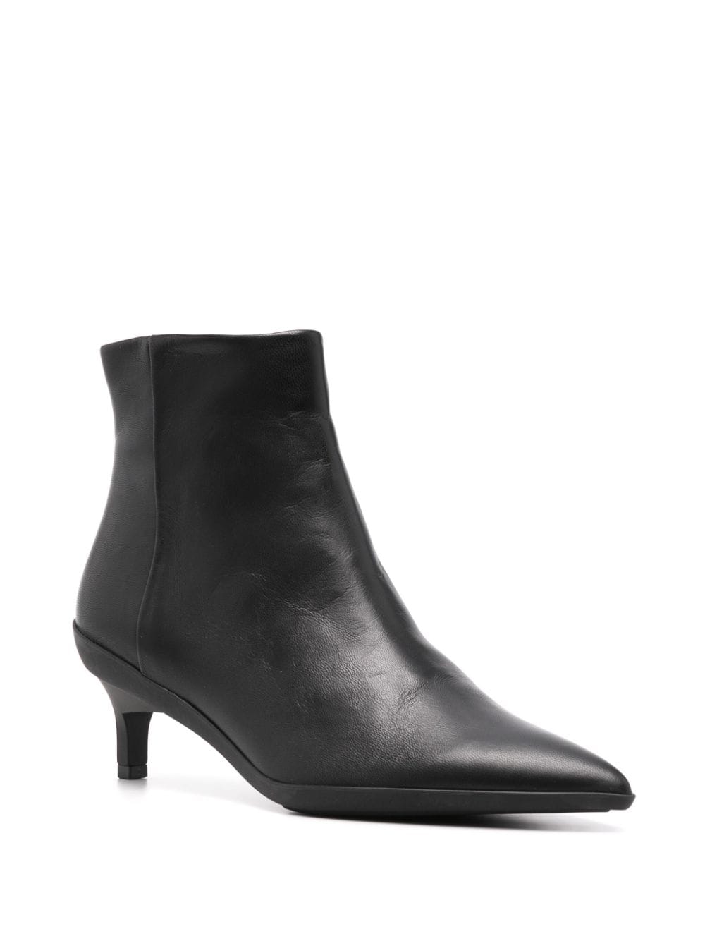 Calvin Klein 50mm leather ankle boots - Zwart